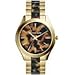 Michael Kors Women's MK4284 - Slim Runway Tort/Gold Watch