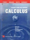 Paperback Calculus / Graphical, Numerical, Algebraic: Teacher's Guide with Answers Book
