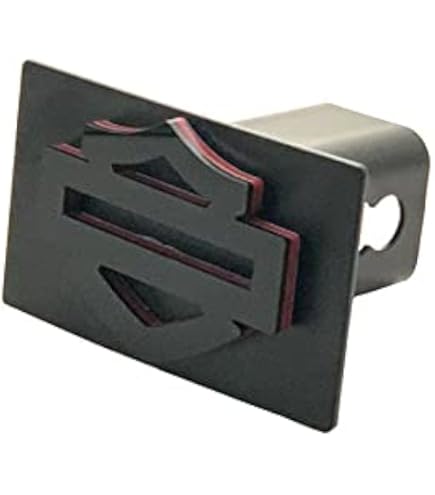 2 Inch Hitch Cover Harley-Davidson Logo Trailer Hitch Plug Cover &ndash; Universal Fit, Chrome Look Receiver Hitch Cover