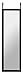 Americanflat 12x48 Over The Door Full-Length Mirror, Over The Door Hanging Hardware and Adhesive Strips Included