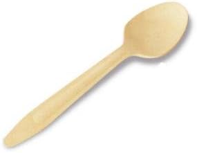100 Cuilleres Biodegradables Et Compostables En Bois De Bouleau Longueur 16 5 Cm Amazon Fr Cuisine Maison
