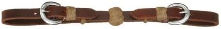 Royal King Leather Curb Strap with Rawhide Ball