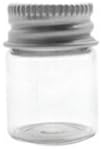 10 x Glass Jars w/ Aluminum Cap (screw top) : hobby paint arts crafts oils supplies storage DIY small tiny mini glitter hobbiest pop top wholesale resale retail resell packaging