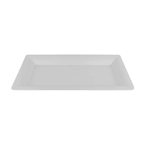 G.E.T. 12" x 21" White Display Melamine Tray - Bake and Brew