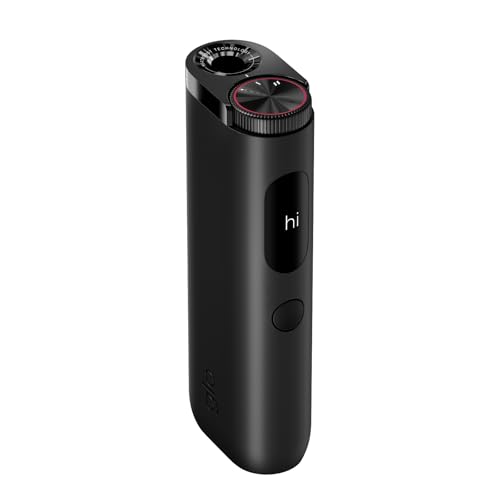 glo(グロー) ハイパープロ オブシディアンブラック 加熱式タバコ 電子タバコ ディスプレイ搭載 セッション回数 約20回 ブーストモード搭載