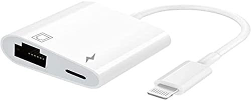 Lightning To Ethernet Adapter, 2 In 1 Lightning To RJ45 LAN