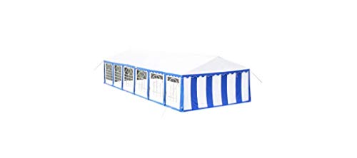 Partyzelt 12 x 6 m Gartenbauten Pavillons und Partyzelte Blau