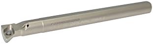 Glanze 800035 3/8" Steel Boring Bar Coolant Through, A06J SDUCR-2 DCMT 21.5, Nickel Finish