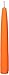 Zest Candle Orange 6 Inch Taper Candles, 6