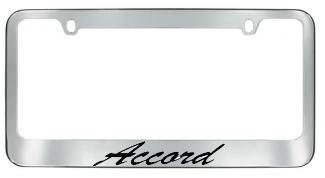 Accord Script License Plate Frame