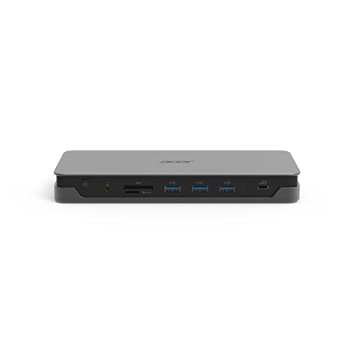 Acer USB C Docking Station USB Type-C Gen 1 Dock ADK230 - 2xHDMI 2.0, DisplayPort 1.4, USB Type-C 3.1Gen.1, 3xUSB3.1 Type-A Gen.1, RJ45/LAN, SD Kartenleser, Audio-Anschluss (auch für Headset)