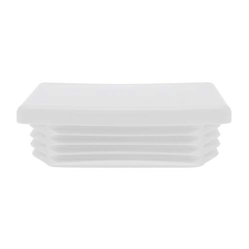 Tappo per tubo rettangolare fino a 120x60 mm 10 pezzi colore Grigio