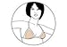 BRAVO Women's Triangle Bikini Shaper Bra Pads. Smooths and defines.