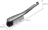 Addis Hand Brush with Stiff Bristles and Sturdy Handle metallic silver view 2