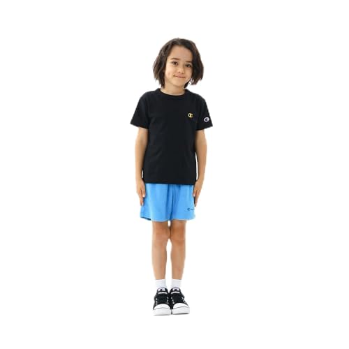 Tシャツ キッズ 半袖 丸首 綿100％ COTTON USA ワンポイントロゴ刺繍 ショートスリーブTシャツ ベーシック CK-Z301Z-090-100