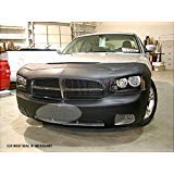 Lebra 2 piece Front End Cover Black - Car Mask Bra - Fits - DODGE,CHARGER,,w/o front spoiler, 2006 thru 2009