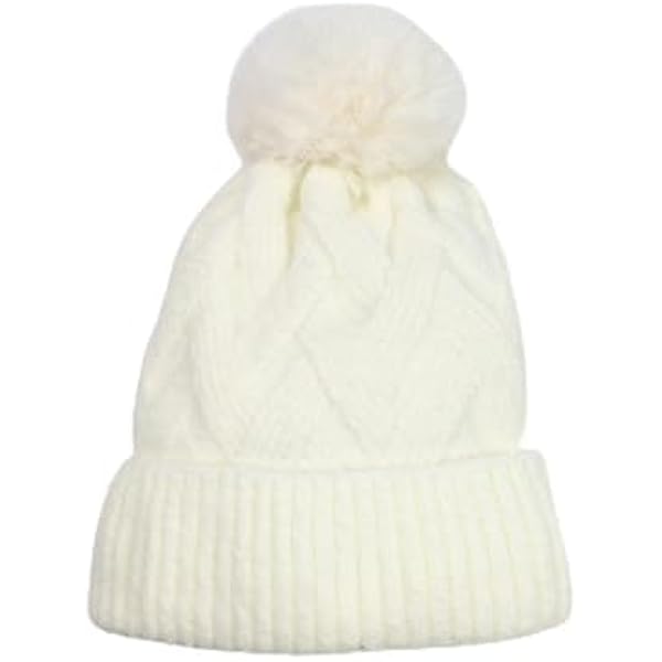 Vince Camuto Women's Foil Print Knit Beanie One Size (Ivory) at