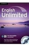 Cover of ENGLISH UNLIMITED B1 PRE INTERMEDIATE COURSEBOOK (INCLUYE DVD ROM)