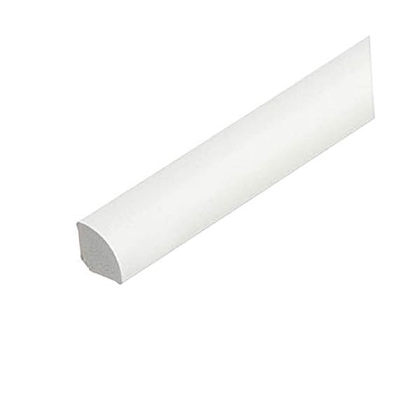 13mm uPVC Quadrant Trim Gap Filling Window Door 1M Plastic Skirting