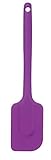 Silicone Spatula - Non-Stick Rubber Spatula - Flexible, Dishwasher Safe And Heat Resistant Up To 600 Degrees Fahrenheit - By Mastrad (Purple)