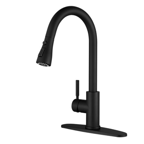 WEWE Pull-down Kitchen Faucet Leak-proof Matte Black