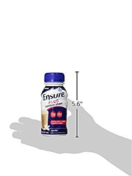 ENSURE PLUS NUTRITION SHAKE, VANILLA, 8 OUNCES, 16 COUNT