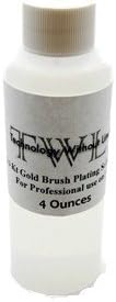 TWL Brush Plating-24 Karat Gold Solution - 4 Ounces