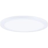 Maxim Lighting 58712WTWT Wafer - 15W 1 LED Round Flush Mount-0.5 Inches Tall and 7 Inches Wide, Finish Color: White