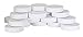 Pinnacle Mercantile Plastic Mason Jar Regular Mouth Screw-On White Lids-24 Pack-Standard Size Jar Storage Caps-BPA Free - Made in USA