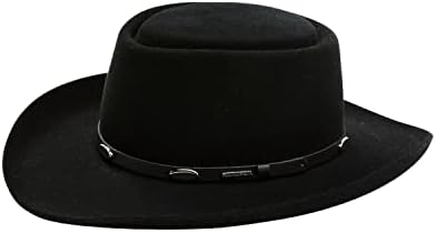 Stetson Men's Homburg Royal Deluxe Fur Felt Hat, Black, 6.875 at