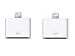 2 Pack 30-Pin to 8-Pin Charging Sync Adapter Converter for 5 5C 5S SE 6 6S 6 Plus 6S Plus 7 7 Plus 8 Plus X XR XS XS Max (No Audio Support) (White)
