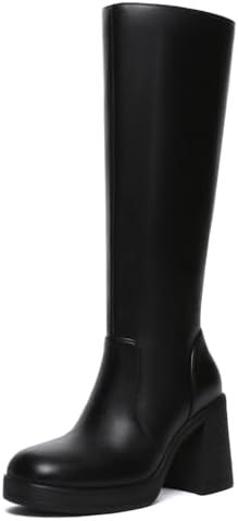 Amazon.com | DREAM PAIRS Knee High Boots for Women Square Toe Gogo