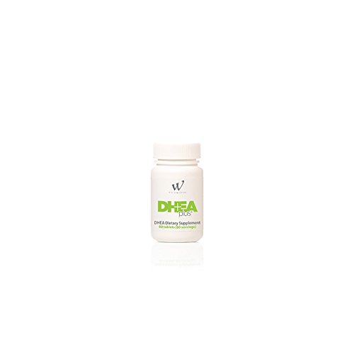 DHEA Plus 50 Milligram DHEA Dietary Supplement, Gingko Biloba, Bioperine (60 Count/Servings)