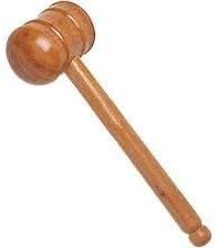Ricxon Cricket Bat Wooden Mallet Hammer Wooden Bat Mallet for Knocking to Improve Bat Wooden Knocking Hammer Mallet Double Sided