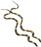 Pkg (2) 17" Long Poisonous Realistic Rubber Snakes.