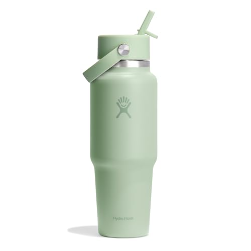 Hydro Flask - Travel Bottle 946 ml (32 oz) - Isolierte Edelstahl-Wasserflasche mit TempShield-Vakuumisolierung und auslaufsicherem Flex-Trinkhalm-Vers