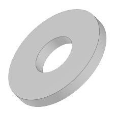 Metric M10 Flat Washers - (Pack of 100)