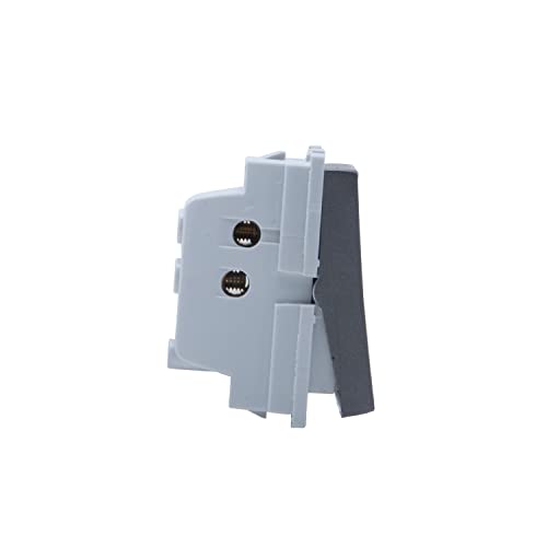 Wipro Northwest Nowa 6A Bell Push With Indicator, Silver Grey (pack of 10) 1
