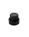 Guyker Dual Concentric Control Knobs - Dome Volume Tone Speed Stacked Knob Replacement for Electric Guitar or Precision Bass(1 Piece, Black)