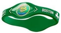 Power Balance Bracelet Wristband Boston Celtics Green w/ White Size Large (8" diameter)