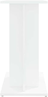 vidaXL Aquarium Stand 60x30x60 cm Engineered Wood White 3-Tier Cabinet view 6