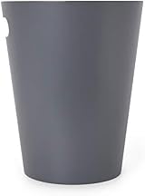 Umbra Woodrow 2 Gallon Modern Wooden Trash Can Dark Grey/Natural view 11