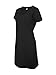 Lat Womens Fine Jersey Crossover V-Neck Coverup Dress,Black,XX-Large/XXX-Large