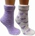 Earth Therapeutics Thera Soft Shea Butter Moisturizing Socks: Lavender/Dots, 2 Pair (Pack of 1)