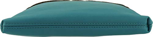 B BRENTANO Vegan Medium Crossbody Handbag Purse (Quetzal Green)