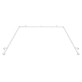 Decopolitan Bay Window 3/4" Ball Drapery White Single Rod Set