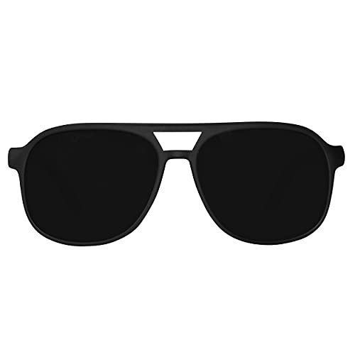 Rivacc Lentes de Sol Polarizados con Protección UV400 y Bisagras Flexibles, Unisex para Hombre y Mujer, Hechos a Mano con Madera de Bambú, Incluye Estuche, Milan