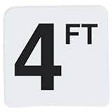 Inlays, Inc. Vinyl Swimming Pool Depth Marker - 4 Foot