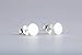 Tiny 3mm Round Sterling Silver Dot Disc Earrings - One Pair