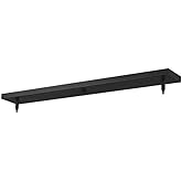Z-Lite Accessory - 2 Light Ceiling Plate-4.5 Inches Wide-Matte Black Finish